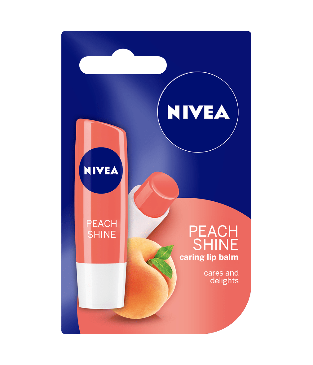 Peach Shine Flavored Lip Balm NIVEA